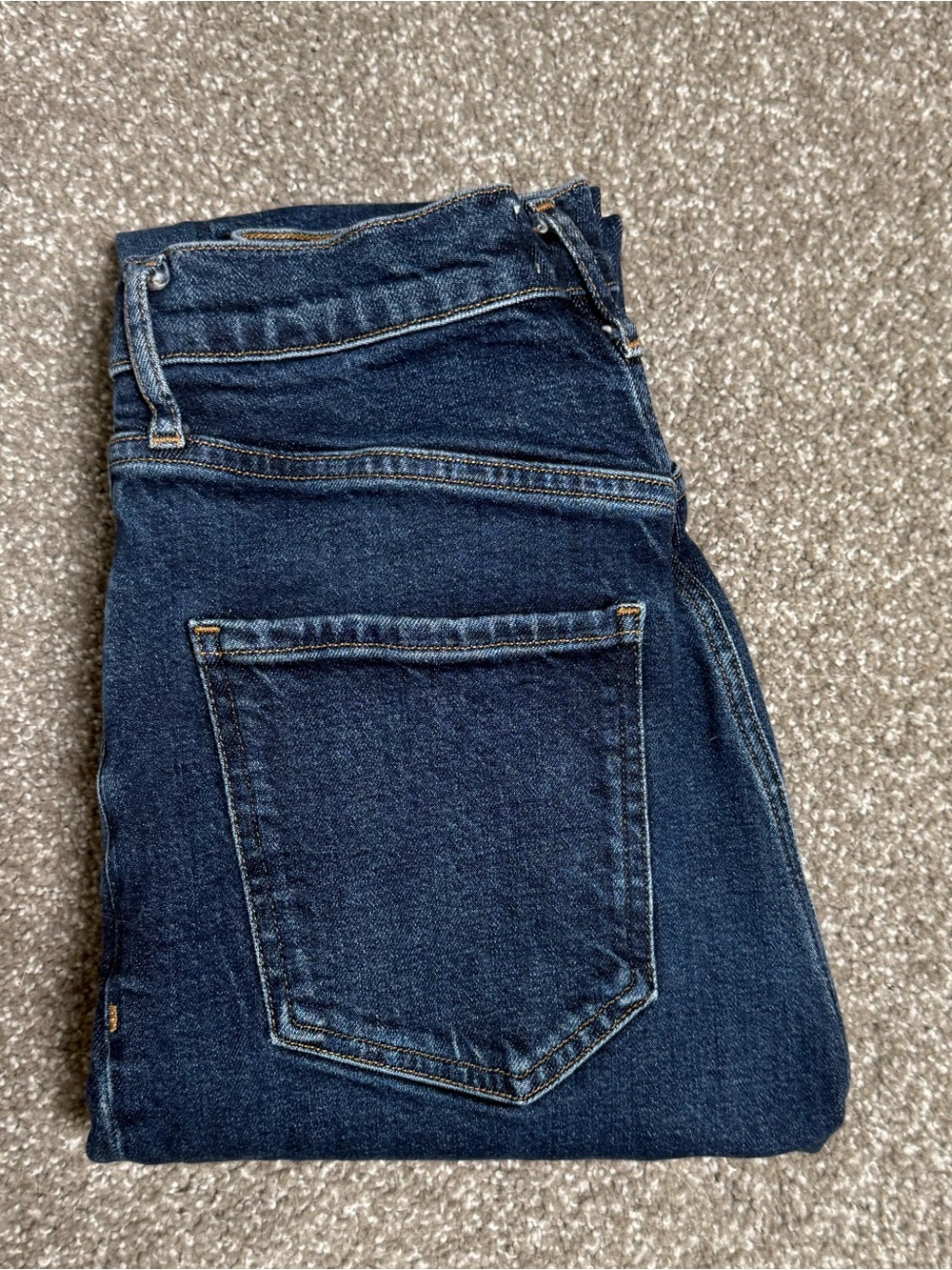 Agolde Riley Long Button-Fly Jeans - Picture 6 of 7